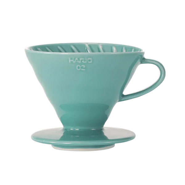 V60 Ceramic Colour 02 Dripper-Hario-Turquoise-Barista och Espresso