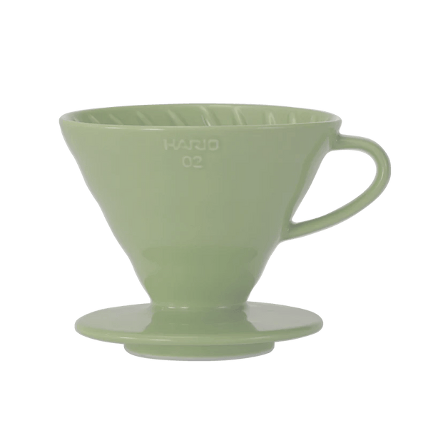 V60 Ceramic Colour 02 Dripper-Hario-Smokey Green-Barista och Espresso